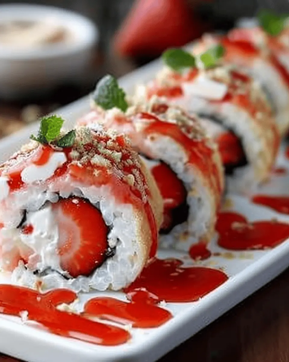 Strawberry Shortcake Sushi Roll: An Easy and Creative Dessert Delight
