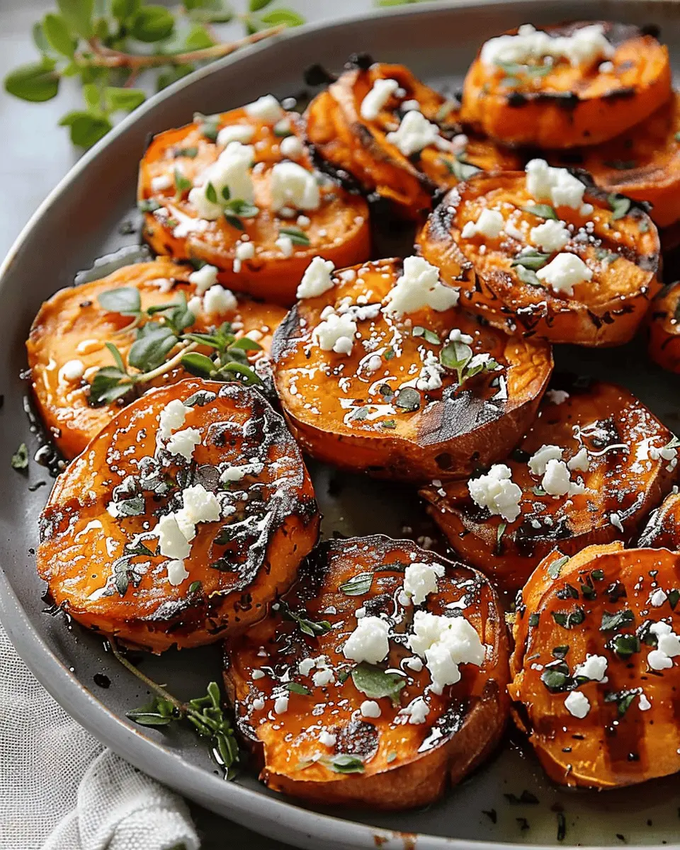 Honey Feta Sweet Potato Rounds: Easy Appetizer Delight