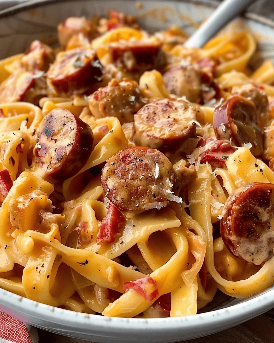 One Pot Creamy Cajun Sausage Pasta: Easy and Delicious Comfort Food