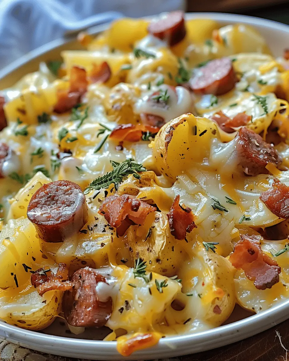 Cheesy Ranch Potatoes and Smoked Sausage: Indulgent Comfort Food