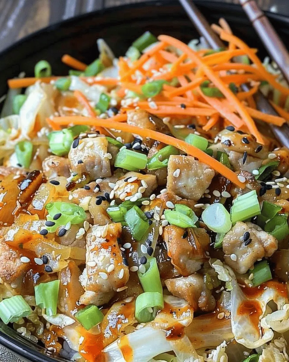 Egg Roll in a Bowl: The Best Easy Recipe with Turkey Bacon