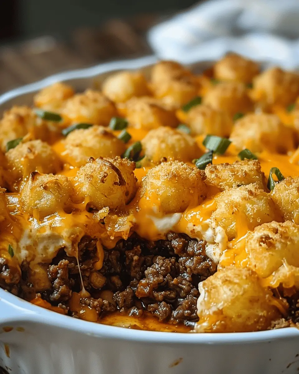 Tater Tot Casserole with Ground Beef: Easy Comfort Food Recipe