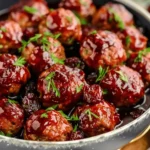 Quick Christmas Cranberry Meatballs
