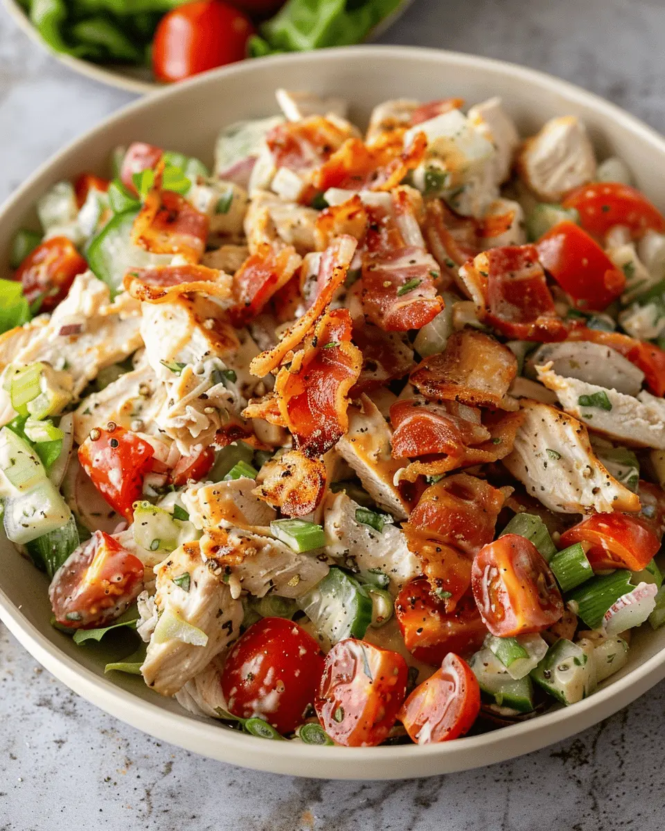 Whole30 BLT Chicken Salad with Flavorful Turkey Bacon Twist
