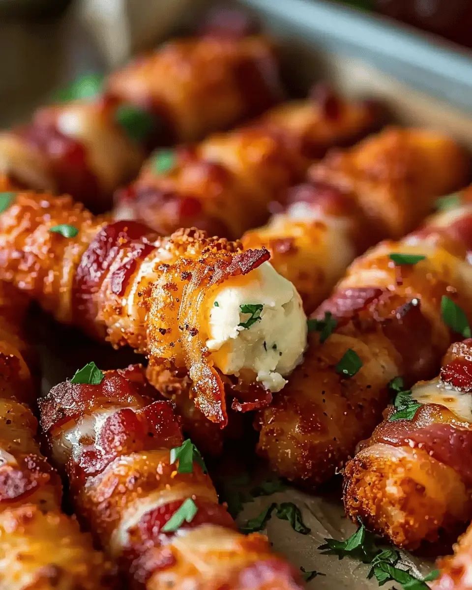Nashville Hot Turkey Bacon Wrapped Mozzarella Sticks Recipe