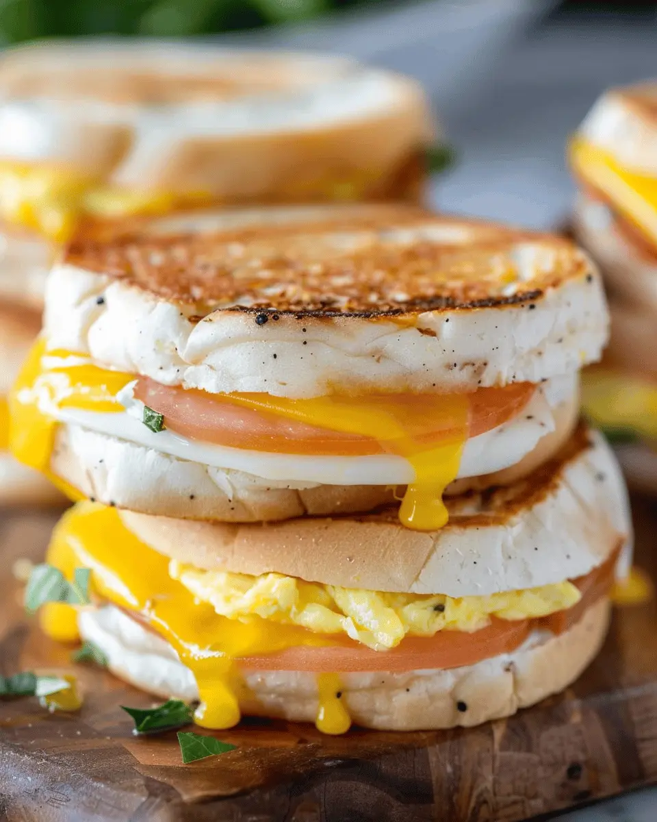 Freezer Breakfast Sandwiches: The Best Turkey Bacon Delight
