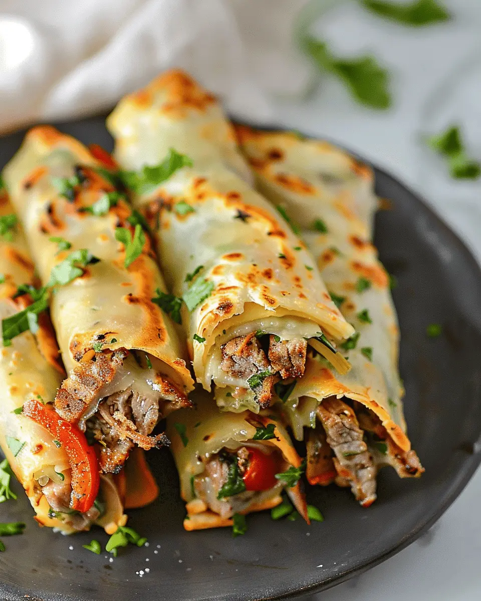 Keto Philly Cheesesteak Roll Ups: Easy Turkey Bacon Delight