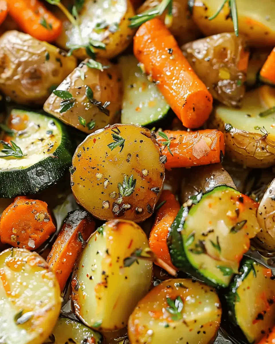 Garlic Herb Roasted Potatoes Carrots and Zucchini Made Easy