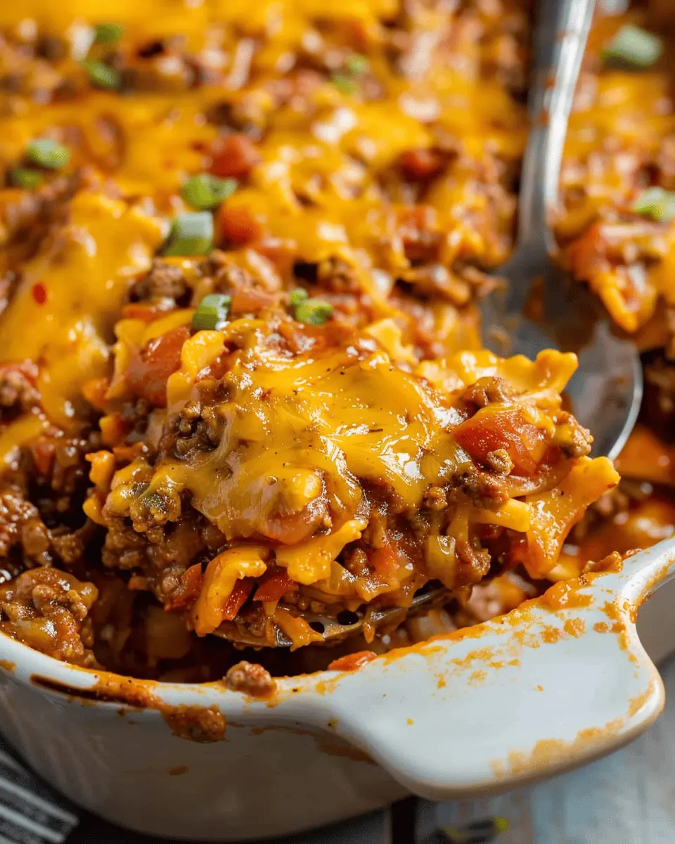 Sloppy Joe Casserole: Easy Comfort Food with Turkey Bacon & Chicken Ham