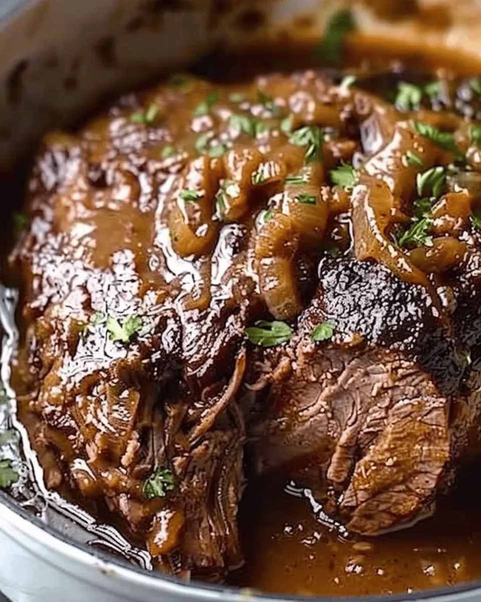 Comforting French Onion Pot Roast: A Juicy Family Favorite