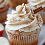 Apple Pie Cupcakes with Cinnamon Vanilla