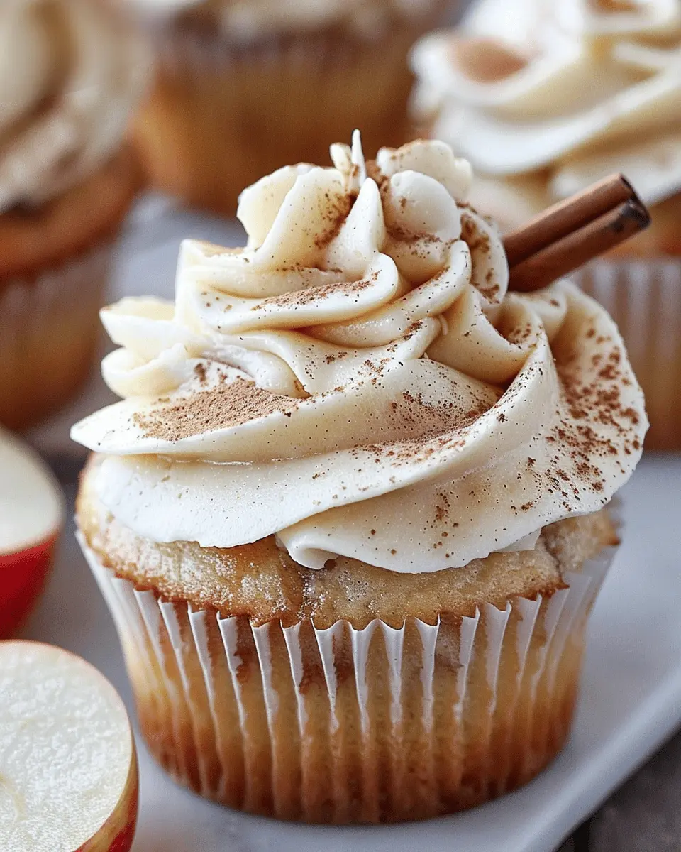 Apple Pie Cupcakes with Cinnamon Vanilla: A Cozy Indulgence