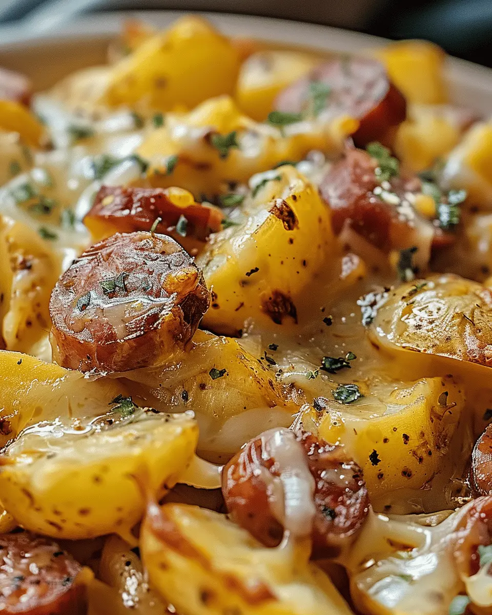 Cheesy Ranch Potatoes and Smoked Sausage: A Comforting Delight