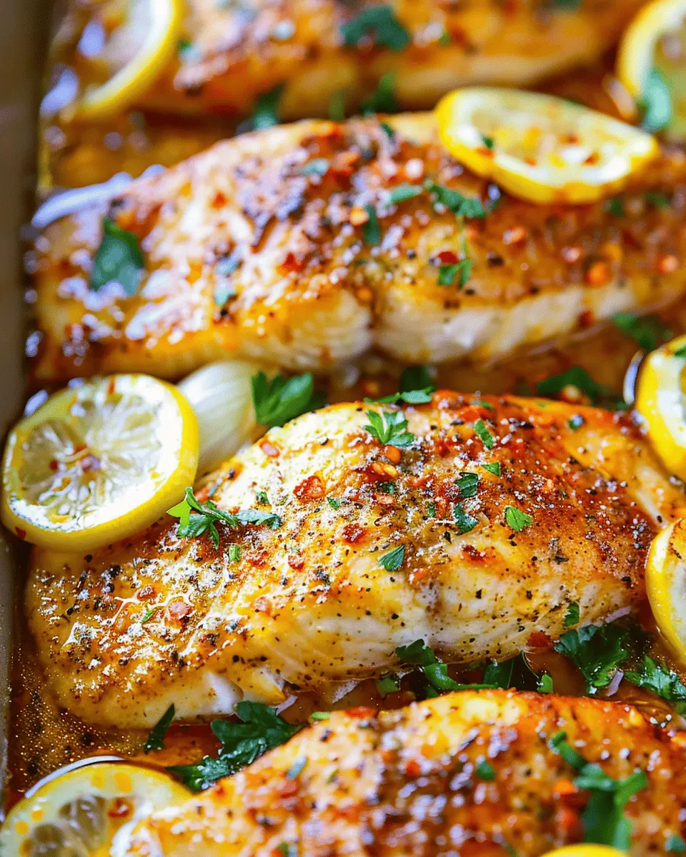 Spicy Lemon Garlic Baked Tilapia: A Flavorful Dinner Delight