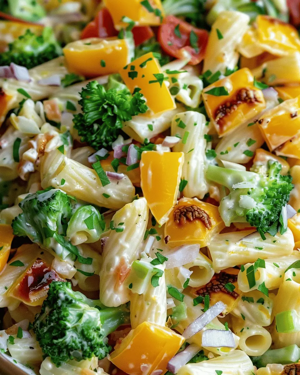 Loaded Pasta Salad: The Best Turkey Bacon and Chicken Ham Delight