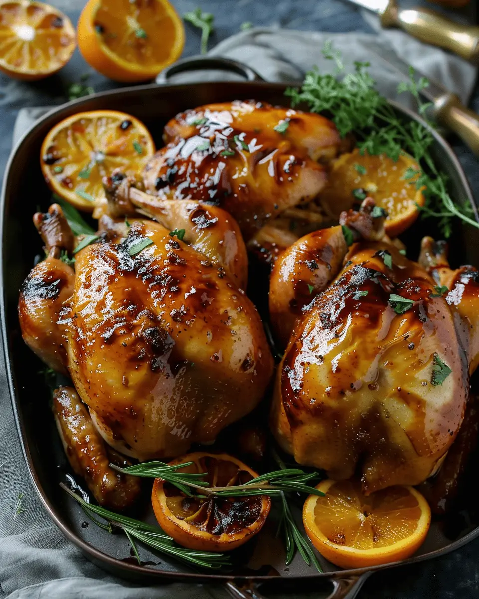 Cornish Game Hen Recipe with Apricot Glaze for a Juicy Dinner