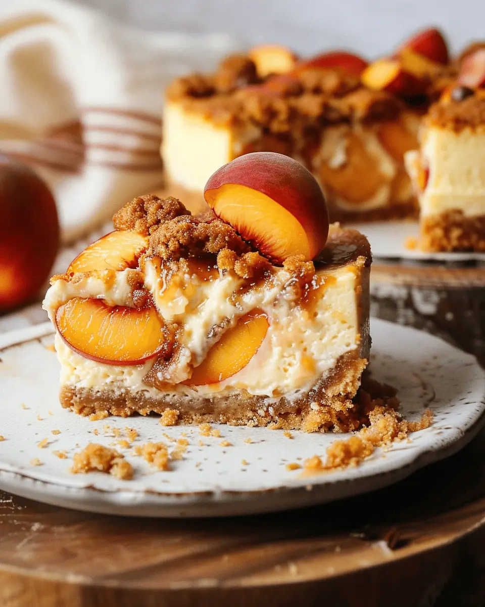 Peach Cobbler Cheesecake: The Ultimate Indulgent Dessert Delight
