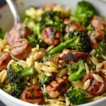 Chicken Sausage and Broccoli Orzo