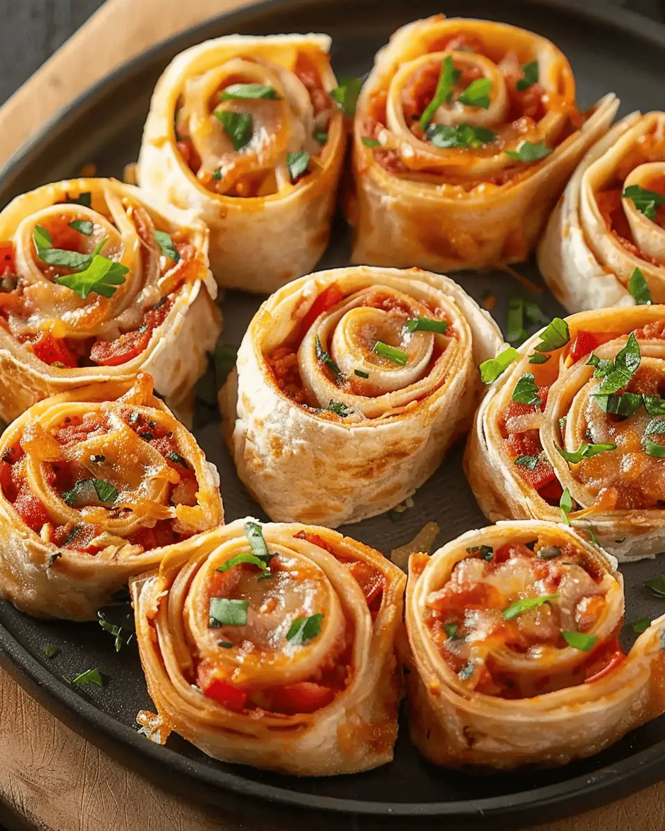 Tortilla Pizza Rolls: Easy, Cheesy Treats with Turkey Bacon and Chicken Ham
