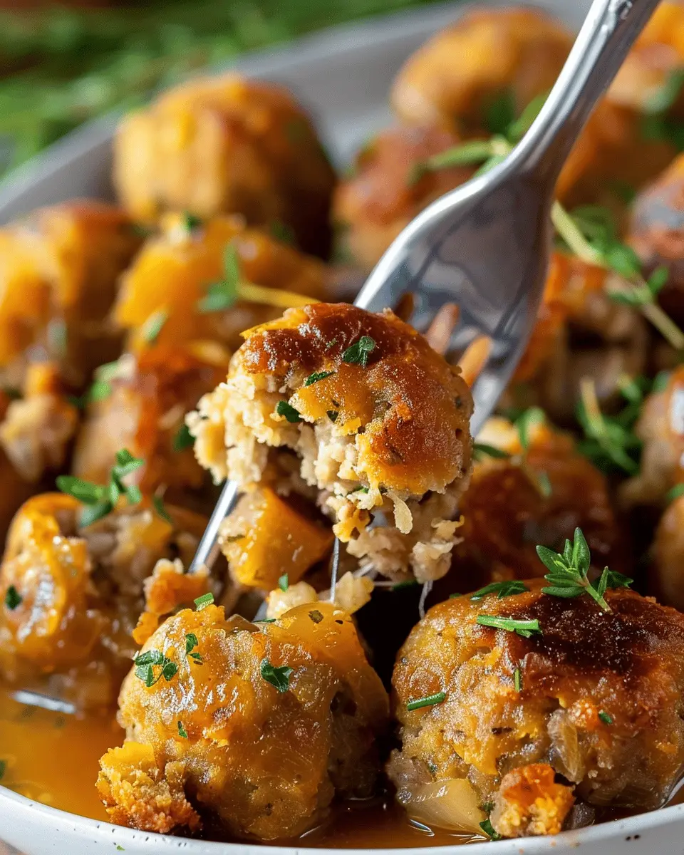 Thanksgiving Stuffing Balls: Easy Turkey Bacon & Chicken Ham Delight