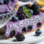 No-Bake Blueberry Chia Seed Pie