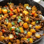 Sizzling Mexican Ground Beef and Potato Skillet for Quick Dinners