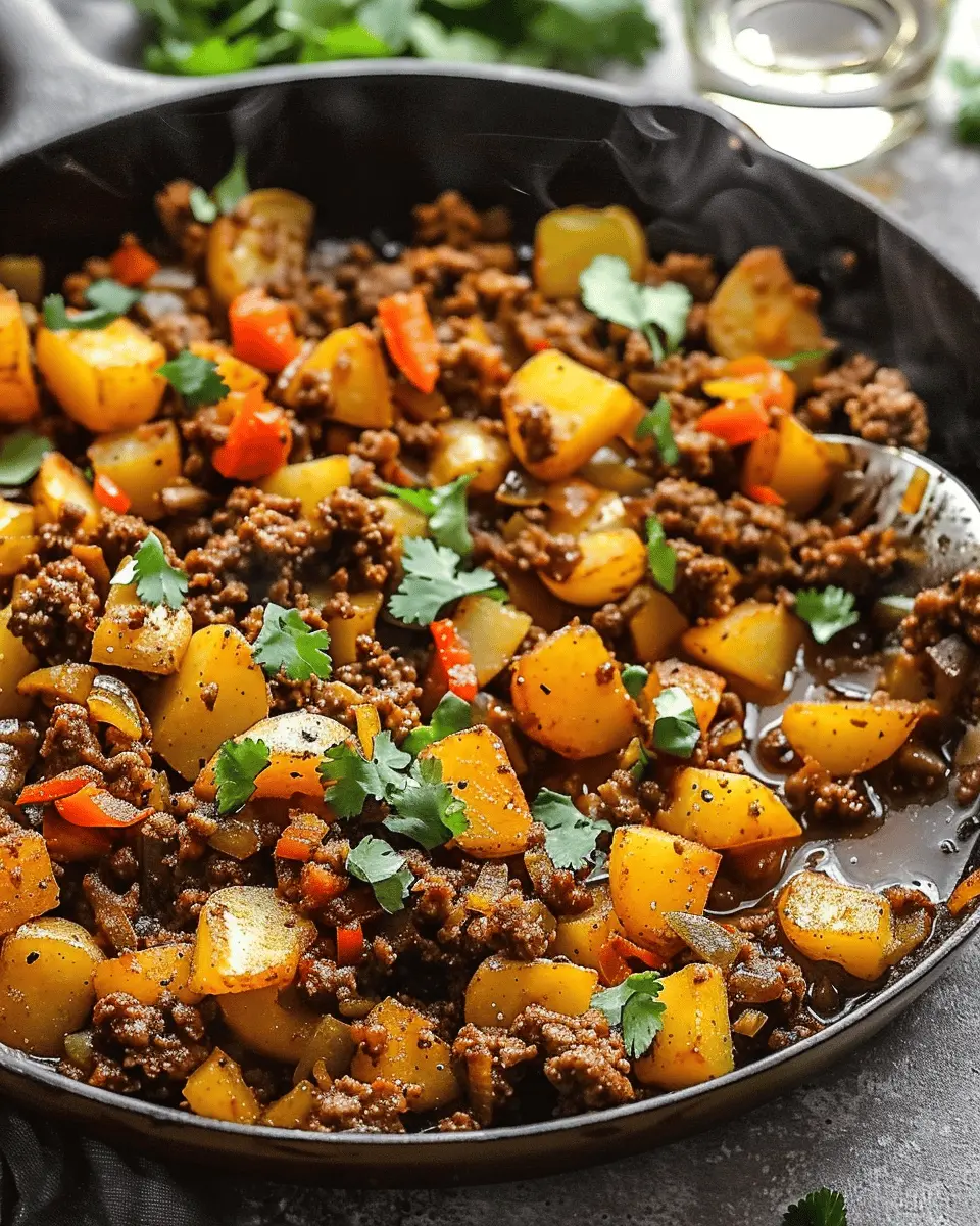 Sizzling Mexican Ground Beef and Potato Skillet for Easy Dinners