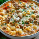 Irresistibly Creamy Parmesan Italian Sausage Ditalini Soup Delight