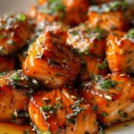 Honey Garlic Salmon Bites Recipe