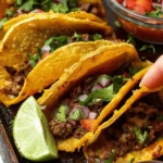 Crispy Baked Beef Tacos