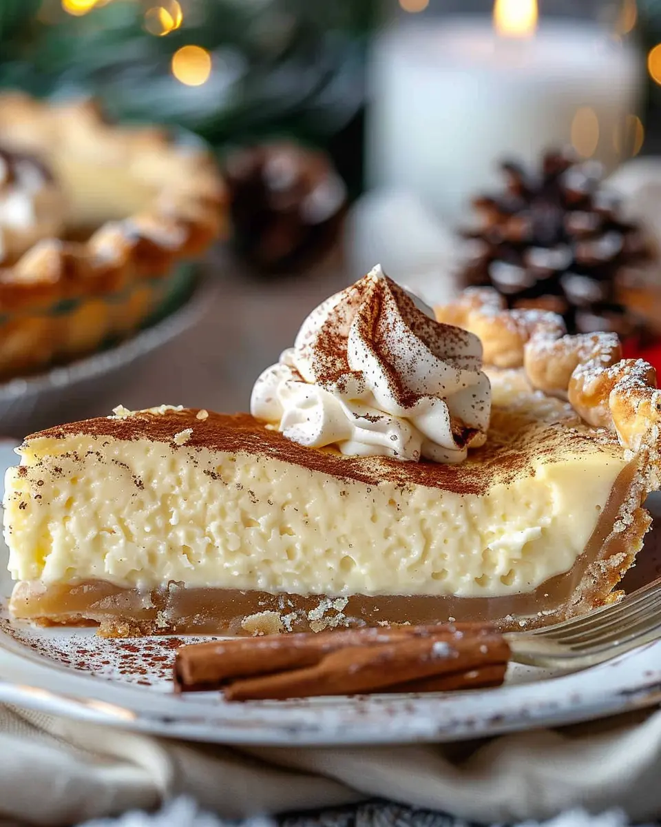 Christmas Eve dessert: Indulge in Cinnamon-Vanilla Custard Pie