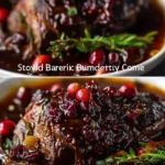 Slow-Braised Beef Roast with Cranberry Balsamic Glaze