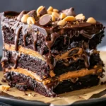 Chocolate Peanut Butter Ooey Gooey Cake Recipe