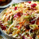 Cranberry Almond Thanksgiving Slaw Recipe