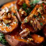 Walnut Maple Roasted Sweet Potatoes