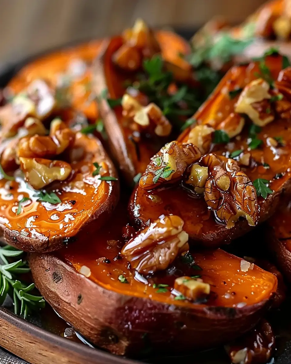 Walnut Maple Roasted Sweet Potatoes: The Best Cozy Side Dish