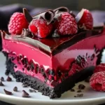 Indulge in Decadent Dark Chocolate Raspberry Cheesecake Bliss