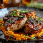 Apple Cider Pork with Mashed Sweet Potatoes Recipe