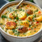 Creamy Crockpot Cajun Potato Soup