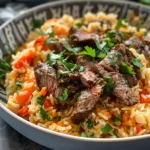 Steak Queso Rice : A Flavorful Recipe
