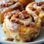 Maple Bacon Cinnamon Rolls
