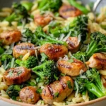 Chicken Sausage and Broccoli Orzo