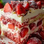 Strawberry Earthquake Cake