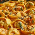 One-Pot Spicy Garlic Butter Chicken Tortellini