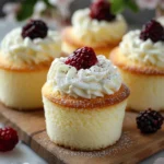 Fluffy Japanese Cotton Cheesecake Cupcakes