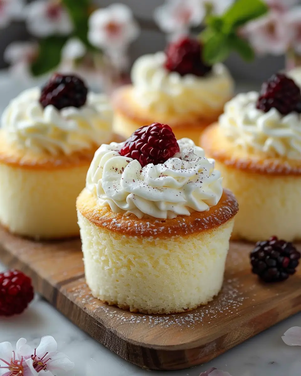 Fluffy Japanese Cotton Cheesecake Cupcakes: The Lightest Delight