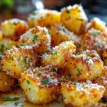 Amazing Crispy Parmesan Crusted Potatoes Done in 30 Min Flat