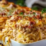 Creamy Southern Spaghetti Bake
