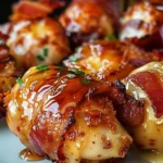 Indulge in Sticky Honey Bacon Cheese Chicken Bombs Tonight
