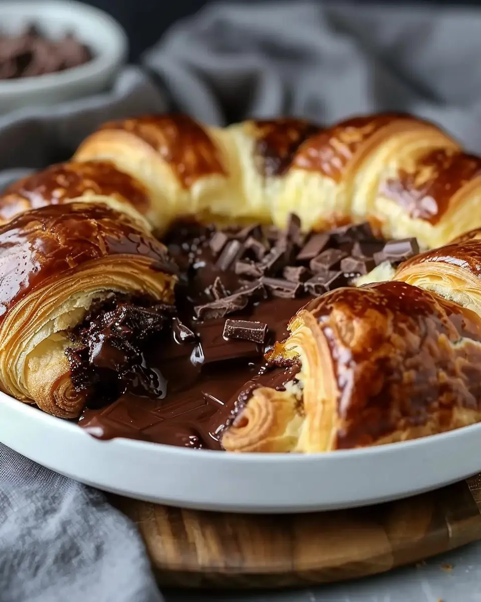 Chocolate Croissant Breakfast Bake: Indulgent Morning Delight